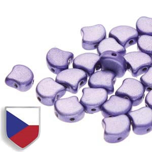 Ginko : GNK8723980-24202CS - Metalust Purple Czech Shield - 25 Beads
