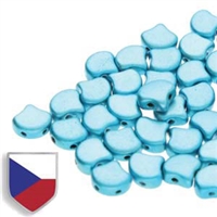 Ginko : GNK8723980-24206CS - Metalust Turquoise Czech Shield - 25 Beads