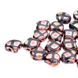 Ginko : GNK8723980-29503CU - Jet Full Sliperit Cube - 25 Beads