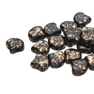 Ginko : GNK8723980-94401 - Jet Gold Splash - 25 Beads