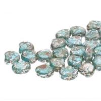 Ginko : GNK7860020-43400 - Aquamarine Picasso - 25 Beads