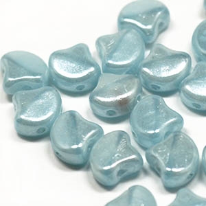 Ginko : GNK7861000-14400 - Opal Aqua White Luster - 25 Beads