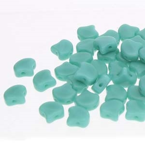 [ 8-1-B-3 ] Ginko : GNK87-63130 Turquoise Green - 25 Beads