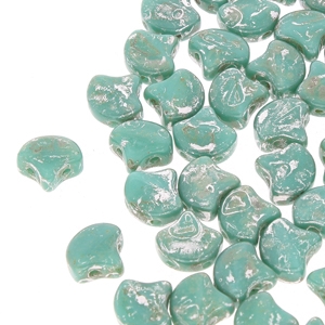 Ginko : GNK7863130-43400 - Turquoise Picasso - 25 Beads