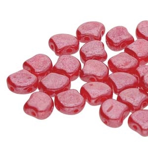 Ginko : GNK7891250-14400 - Opal Red White Luster - 25 Beads