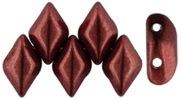 GemDuo-07B10 - GemDuo 2-Hole Beads - 5x8mm - ColorTrends: Saturated Metallic Merlot (8 Grams - Approx. 55 pcs)