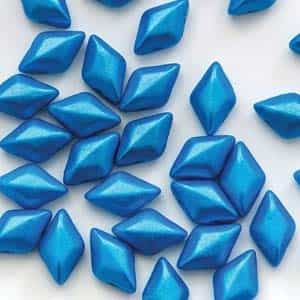 GemDuo-24009 - GemDuo 2-Hole Beads - 5x8mm - Pearl Shine - Blue (approx 55 pcs)