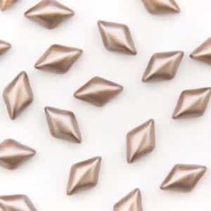 GemDuo-25005 - GemDuo 2-Hole Beads - 5x8mm - Pastel Light Brown (approx 55 pcs)