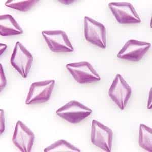 GemDuo-25012 - GemDuo 2-Hole Beads - 5x8mm - Pastel Lilac (approx 55 pcs)