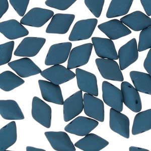 GemDuo-29530 - GemDuo 2-Hole Beads - 5x8mm - Matte Velvet Dark Teal (8 Grams - Approx. 55 pcs)