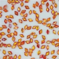 GemDuo-48109 - GemDuo 2-Hole Beads - 5x8mm - Summer Rainbow Orange (8 Grams - Approx. 55 pcs)