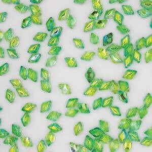 [ 8-2-B-3 ] GemDuo-48110 - GemDuo 2-Hole Beads - 5x8mm - Summer Rainbow Green (8 Grams - Approx. 55 pcs)