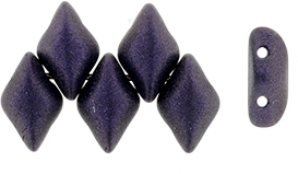 GemDuo-79022 - GemDuo 2-Hole Beads - 5x8mm - Metallic Suede Dark Purple (approx 55 pcs)