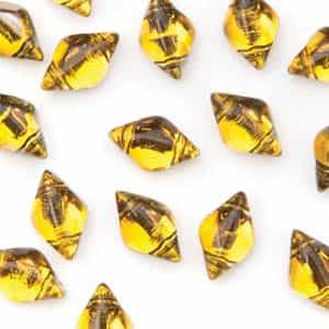 GemDuo-BL1006 - GemDuo 2-Hole Beads - 5x8mm - Backlit Topaz (approx 55 pcs)