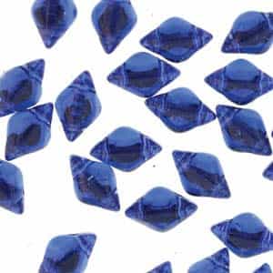 GemDuo-BL3006 - GemDuo 2-Hole Beads - 5x8mm - Backlit Sapphire (approx 55 pcs)