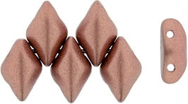 GemDuo-K0178 - GemDuo 2-Hole Beads - 5x8mm - Matte - Meatllic Bronze Copper (approx 55 pcs)
