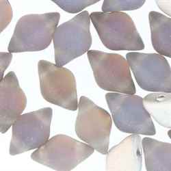[ 6-1-F-2 ] GemDuo-M29972 - GemDuo 2-Hole Beads - 5x8mm - Matte Backlit Vapor (8 Grams - Approx. 55 pcs)