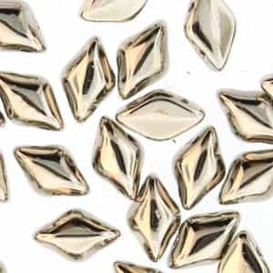 GemDuo-NI - GemDuo 2-Hole Beads - 5x8mm - Nickel Plate (approx 55 pcs)