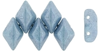 GemDuo-P14464 - GemDuo 2-Hole Beads - 5x8mm - Opaque - Luster Blue (approx 55 pcs)