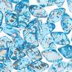GemDuo-SS6002 - GemDuo 2-Hole Beads - 5x8mm - Silver Splash Aqua (8 Grams - Approx. 55 pcs)