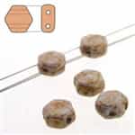 Czech 2-Hole 6mm Honeycomb Beads - HC-03000-15695 Senegal Purple - 25 Count