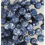 Czech 2-Hole 6mm Honeycomb Beads - HC-23980-45706 - Tweedy Blue - 25 Count