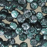 Czech 2-Hole 6mm Honeycomb Beads - HC-23980-45707 - Tweedy Green - 25 Count