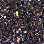 5 Grams HTL-1893 L Raspberry Gold Miyuki Half Tila Beads