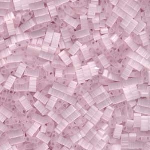 5 Grams HTL-2594  Miyuki Silk Pale Light Pink Half Tila Beads