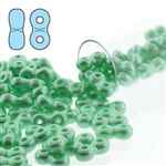 INF36-25025 - Infinity Beads 3x6mm - Pastel Light Green - 8 Gram Tube (approx 100 pcs)