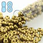 INF36-29418 - Infinity Beads 3x6mm - Matte Metallic Olivine - 8 Gram Tube (approx 100 pcs)