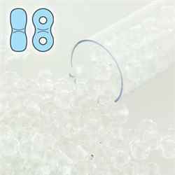 INF48-00030 - Infinity Beads 4x8mm - Crystal - 7.5 Gram Tube (approx 90 pcs)