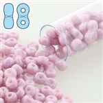 INF48-03000-14494 - Infinity Beads 4x8mm - Chalk Lilac Luster - 7.5 Gram Tube (approx 90 pcs)
