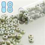 INF48-03000-65431 - Infinity Beads 4x8mm - Chalk Lazure Blue - 7.5 Gram Tube (approx 90 pcs)