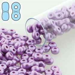 INF48-25012 - Infinity Beads 4x8mm - Pastel Lilac - 7.5 Gram Tube (approx 90 pcs)