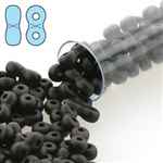 INF48-29400 - Infinity Beads 4x8mm - Matte Metallic Black - 7.5 Gram Tube (approx 90 pcs)