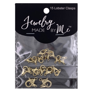[ 2-1-A-T ] Assorted Gold Lobster Clasp Package - 15 Clasps