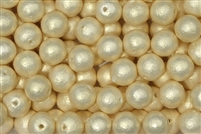 [ 3-1-B-T ] J672-08 - 8mm Rich Cream Cotton Pearl Bead - 1 Pearl