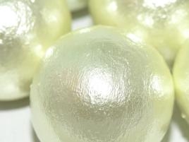 J684-20 - 20mm Mint Green Cotton Pearl Bead - 1 Pearl