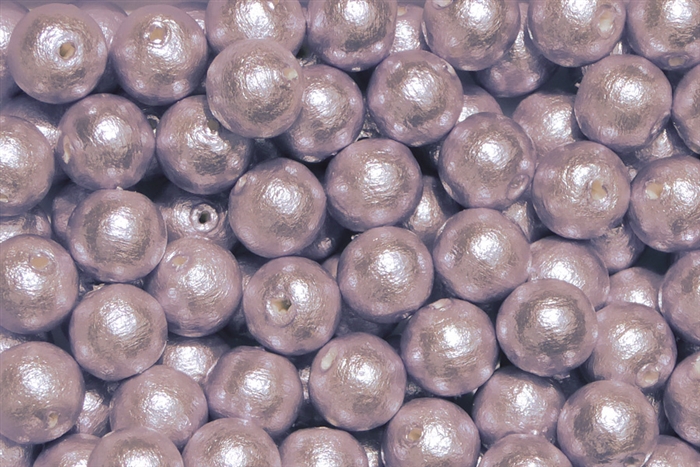 J687-08 - 8mm Lavender Cotton Pearl Bead - 1 Pearl