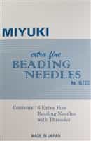 Miyuki Extra Fine Beading Needles - 6 Pack with threader