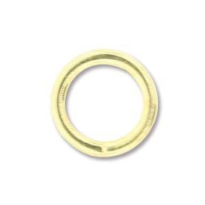 5mm Round Jump Rings - Gold-plated - 1 Gross(144) per Bag