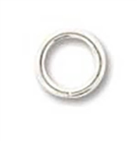 5mm Round Jump Rings - Silver-plated - 1 Gross(144) per Bag