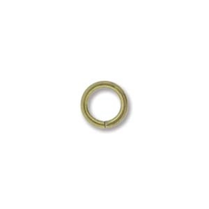6mm Round Jump Rings - Antique Brass  Plated - 1 Gross(144) per Bag