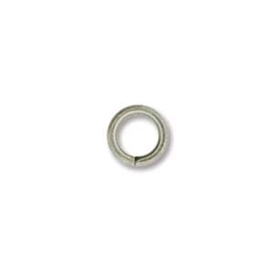 6mm Round  18 Gauge Jump Rings - Antique Silver  Plated - 1 Gross(144) per Bag