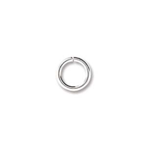 6mm Round  18 Gauge Jump Rings - Silver Plated - 1 Gross(144) per Bag