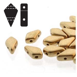 Czech Kite Beads : 9x5mm - KT9500030-01710 - Mate Pale Gold - 25 Count