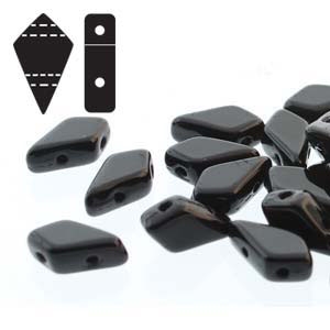 Czech Kite Beads : 9x5mm - KT9523980 - Jet - 25 Count