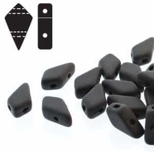 Czech Kite Beads : 9x5mm - KT9523980-84110 - Jet Matte - 25 Count