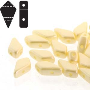 Czech Kite Beads : 9x5mm - KT9525039 - Pastel Cream - 25 Count